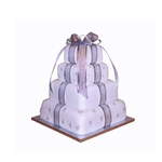 Purple 3 Tier with Ribbon